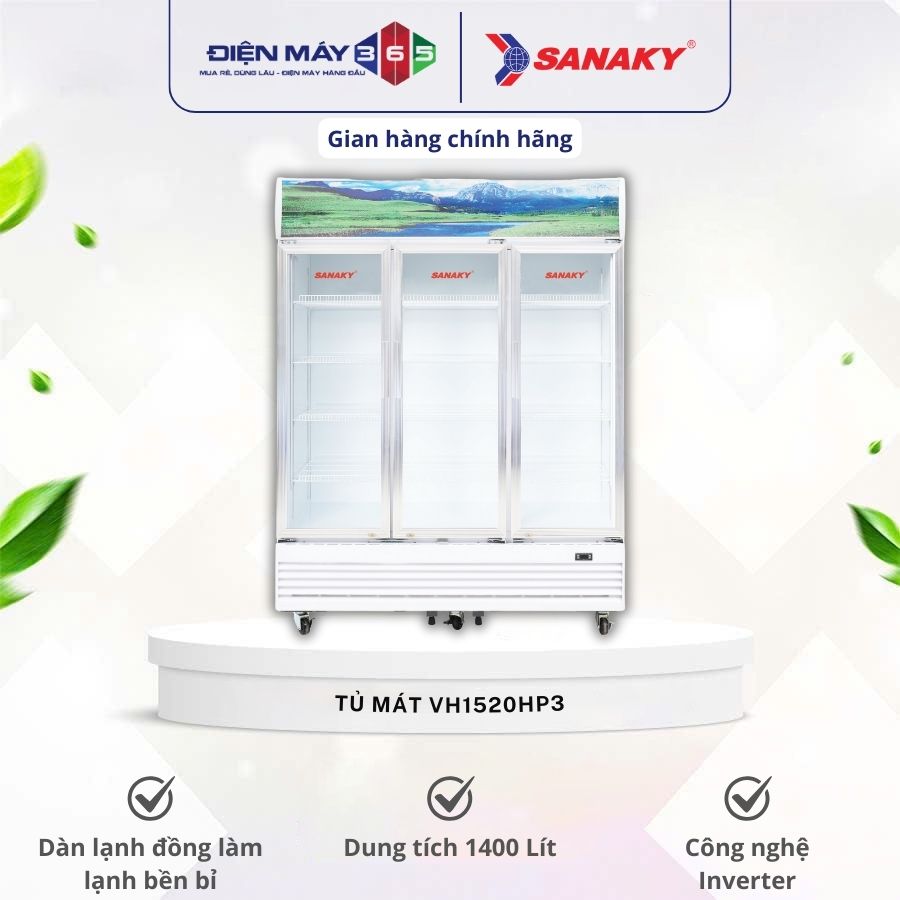 Tủ mát Sanaky VH1520HP3 3 Tủ mát Sanaky VH1520HP3
