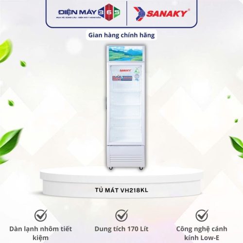 Tủ mát Sanaky 170 lít VH218KL