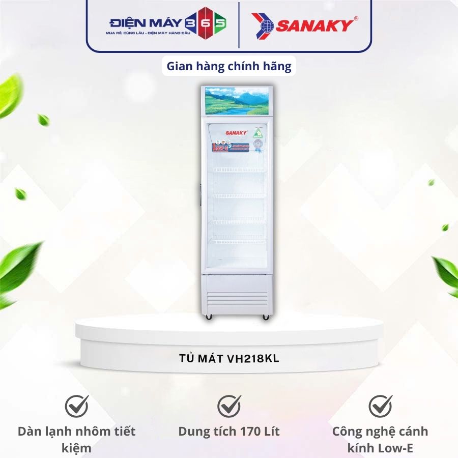 Tủ mát Sanaky 170 lít VH218KL 3 Tủ mát Sanaky 170 lít VH218KL