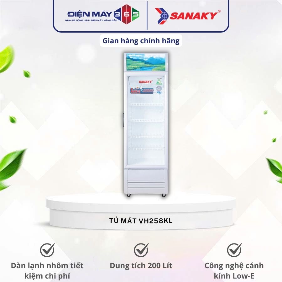 Tủ mát Sanaky VH258KL 3 Tủ mát Sanaky VH258KL