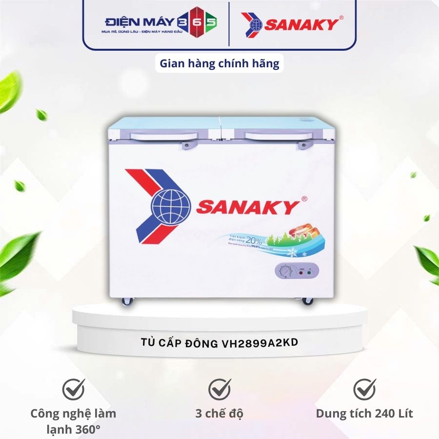 Tủ Đông SANAKY VH2899A2KD 3 Tủ Đông SANAKY VH2899A2KD