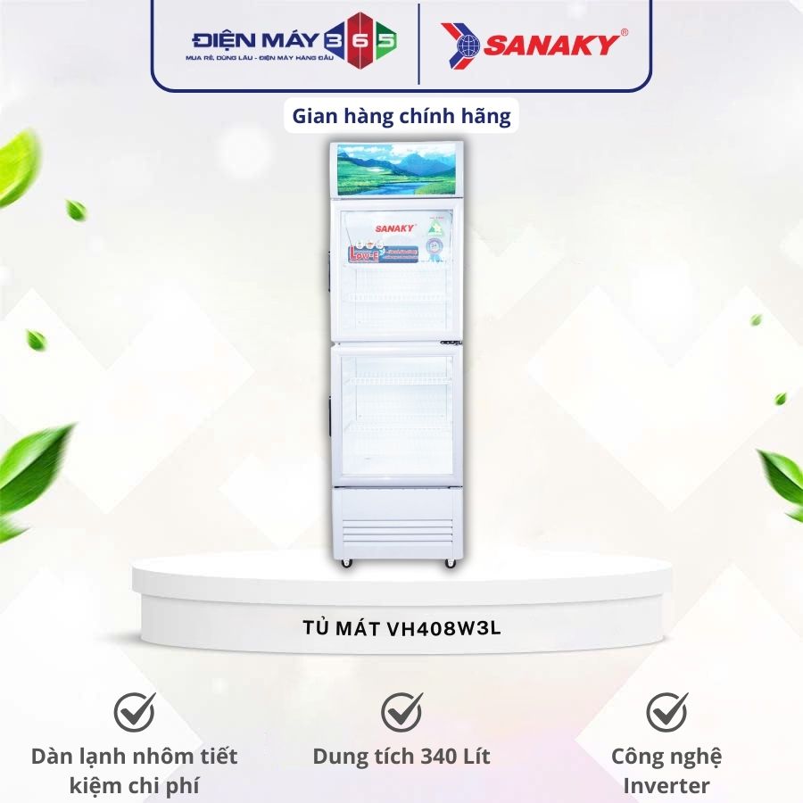 Tủ mát Sanaky VH408W3L 3 Tủ mát Sanaky VH408W3L