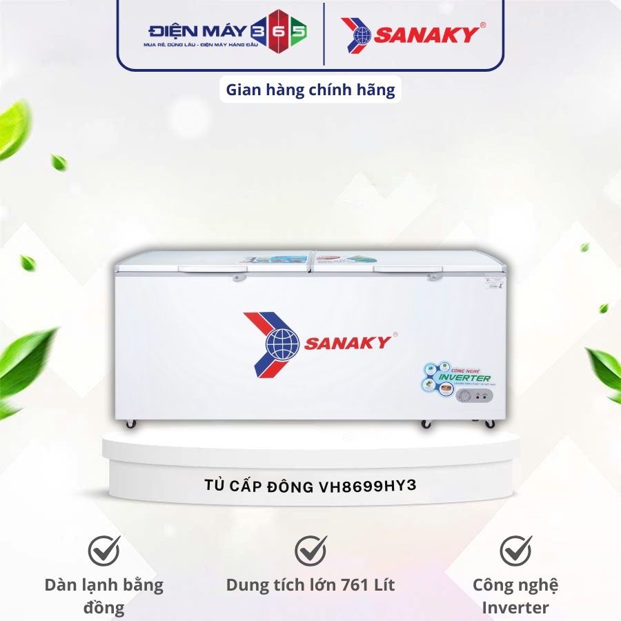 Tủ đông Sanaky Inverter 761 lít VH8699HY3 3 Tủ đông Sanaky Inverter 761 lít VH8699HY3