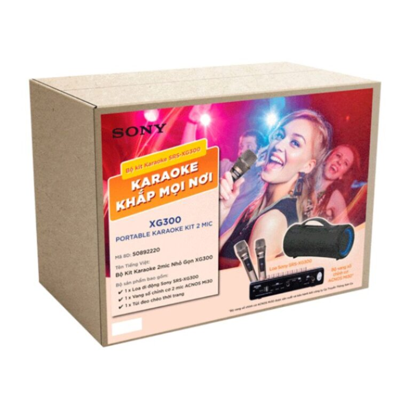 Loa Sony XG300 Portable Karaoke Kit 2 mic 5 Ảnh Loa Sony XG300 Portable Karaoke Kit 2 mic