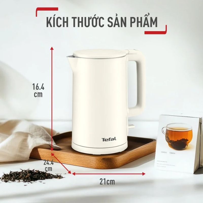 Bình Đun Siêu Tốc Tefal KO140AE0 1.5 Lít 5 Kích thước Bình Đun Siêu Tốc Tefal KO140AE0 1.5 Lít