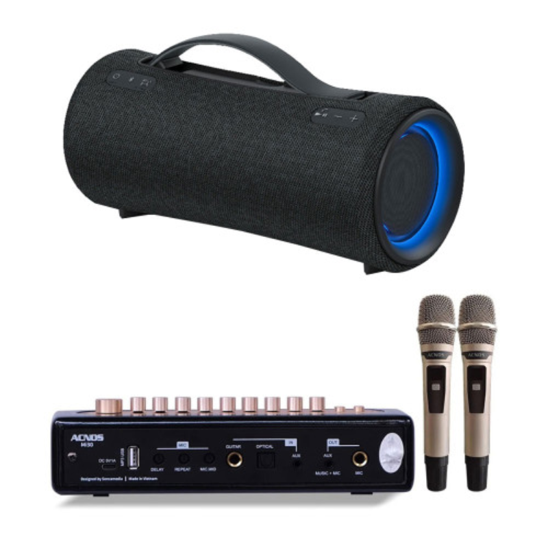 Loa Sony XG300 Portable Karaoke Kit 2 mic 2 Loa Sony XG300 Portable Karaoke Kit 2 mic