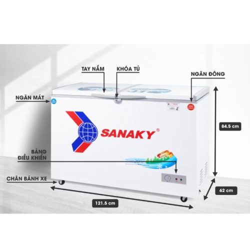 Tủ Đông SANAKY VH4099W2KD 9 Kích Thước Tủ Đông SANAKY VH4099W1