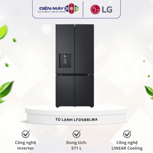 Tủ lạnh LG French Door màu đen lì 571L LFD58BLMA 10 tu lanh lg french door mau den li 571l lfd58blma optimized