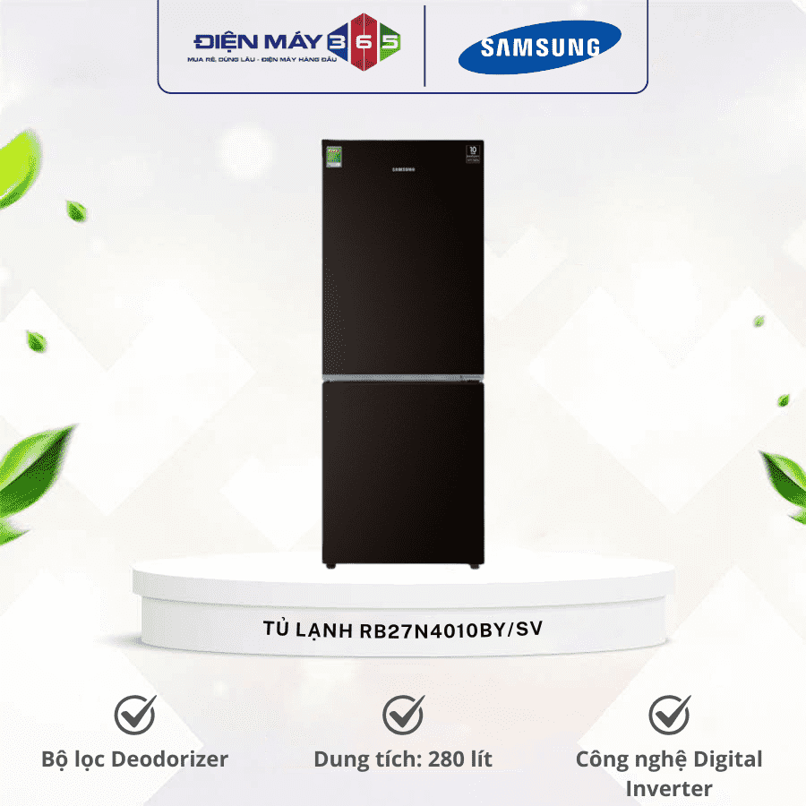 Tủ lạnh Samsung Inverter 280 lít RB27N4010BY/SV 3 Tủ lạnh Samsung Inverter 280 lít RB27N4010BY/SV