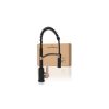Vòi rửa bát Wasserwerk WK 3 black/rose gold with spiral spring 700557