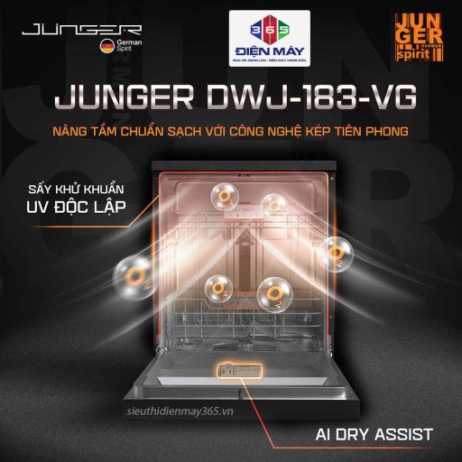 Máy rửa bát Junger LEOPARD-DWJ-183-VG