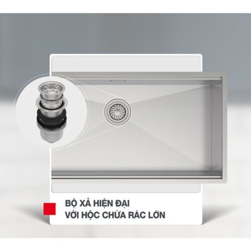 Chậu Rửa Chén Inox HS24-SSN1S-8644 Hafele 567.24.477 8 Ảnh chậu Rửa Chén Inox HS24-SSN1S-8644 Hafele 567.24.477