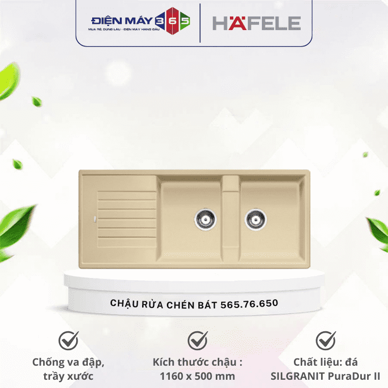 Chậu rửa chén bát Hafele Blancozia 8S 565.76.650 3 Chậu rửa chén bát Hafele Blancozia 8S 565.76.650