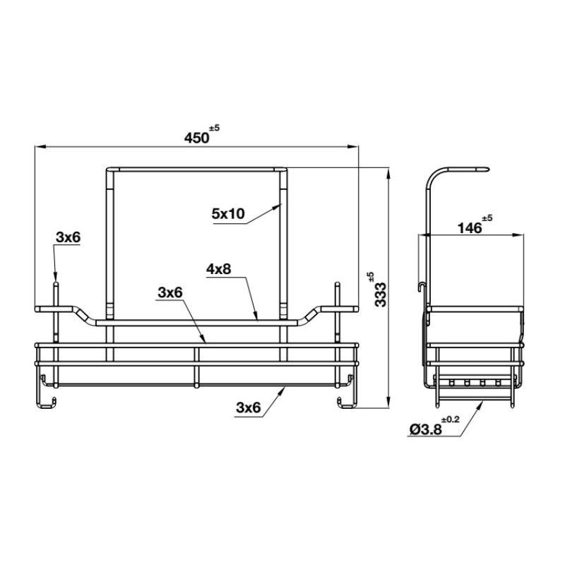 Rổ đựng dụng cụ vệ sinh Hafele 595.04.096 4 Rổ đựng dụng cụ vệ sinh Hafele 595.04.096 - Ảnh 3