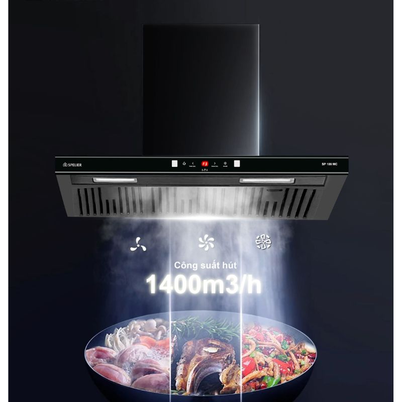 Hút mùi Spelier SP 109 MC plus 3 Hút mùi Spelier SP 109 MC plus - Ảnh 2