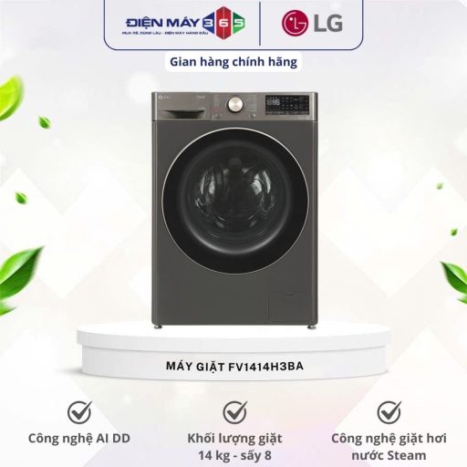 Máy Giặt Sấy LG Inverter Giặt 14 Kg - Sấy 8 Kg FV1414H3BA 10 FV1414H3BA