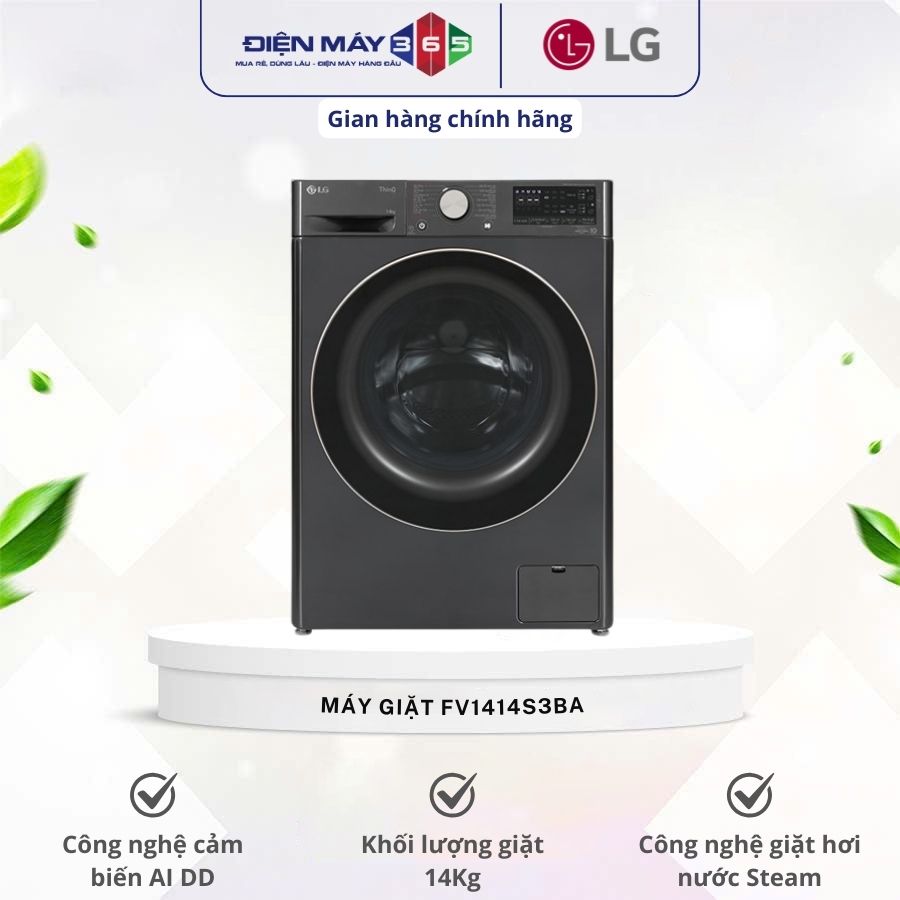 Máy Giặt LG Inverter 14 Kg FV1414S3BA cửa trước 3 Máy Giặt LG Inverter 14 Kg FV1414S3BA cửa trước
