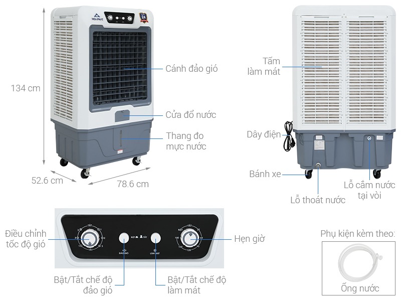 Quạt điều hòa Hòa Phát HPCF1-072 270W 4 Quạt điều hòa Hòa Phát HPCF1-072 270W - Ảnh 2