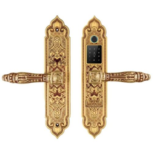 Khóa biệt thự tân cổ điển dùng cho cửa phòng Demax EL350 ROSE GOLD