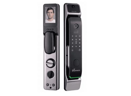 Khóa thông minh nhận diện khuôn mặt Face ID_3D màu xám đen Demax EL928DG