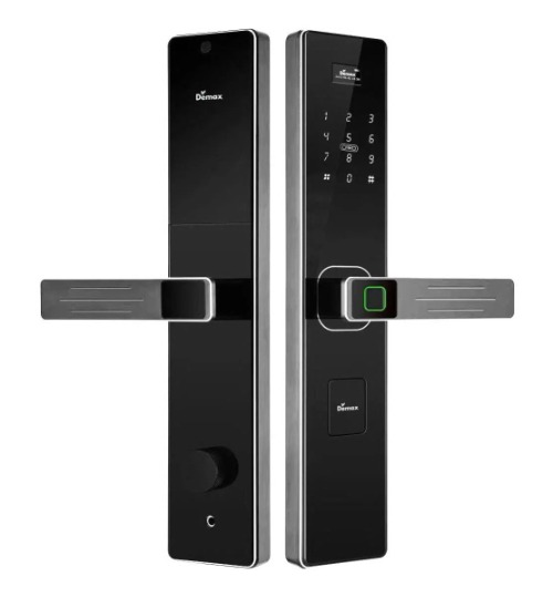 Khóa thông minh tự động màu xám sao Demax EL680 GS CNC