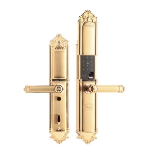 Khóa đại sảnh - biệt thự mạ vàng 24K Demax EL822 GOLD APP