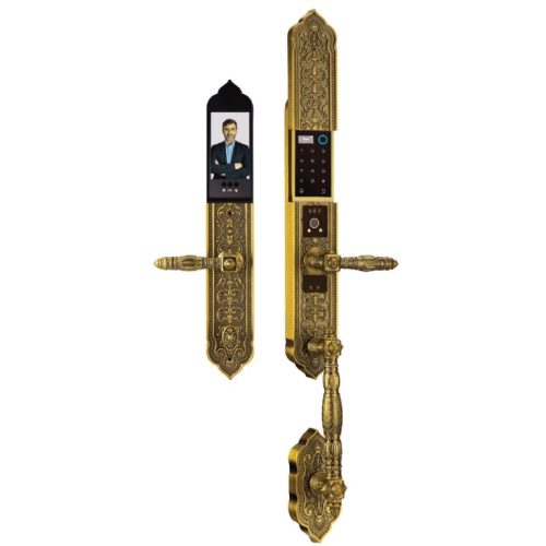 Khóa đại sảnh - biệt thự màu đồng Demax EL988 GB BRASS APP WIFI