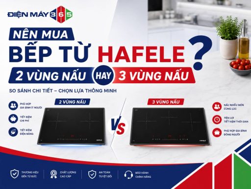 Nen mua bep tu Hafele 2 vung nau hay 3 vung nau