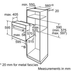Ảnh lắp đặt lò nướng Bosch HBA13B254A
