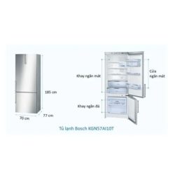 Tủ lạnh Bosch KGN57AI10T 4 Ảnh kích thước tủ lạnh Bosch KGN57AI10T
