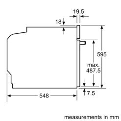 Lò nướng Bosch HBG6764S1 6 Ảnh kích thước lò nướng Bosch HBG6764S1