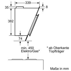 Máy hút mùi nghiêng Bosch DWK09G660 6 Ảnh lắp đặt máy hút mùi nghiêng Bosch DWK09G660