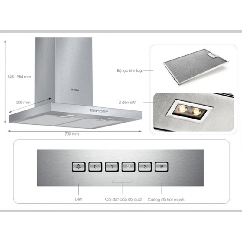 Ảnh tổng hợp máy hút mùi treo tường Bosch DWB077A50 Ảnh tổng hợp máy hút mùi treo tường Bosch DWB077A50