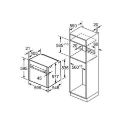 Lò nướng Bosch HBG634HS1 5 Kích thước của Lò nướng Bosch HBG634HS1