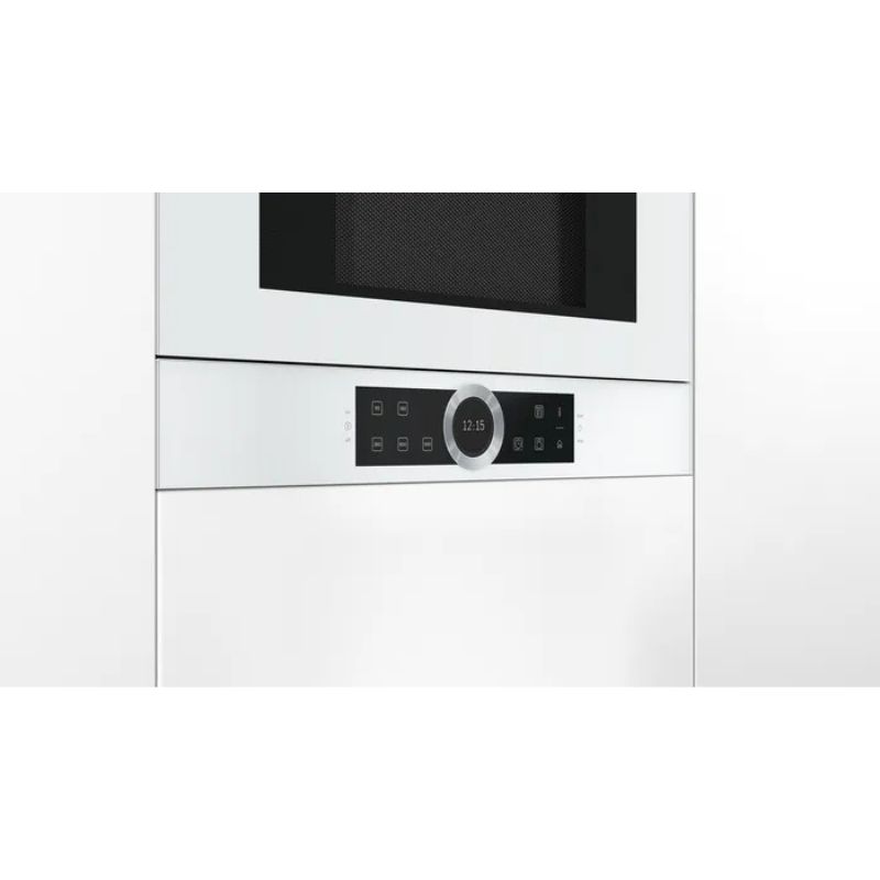 Ảnh cạnh bên lò vi sóng Bosch BFL634GW1 Ảnh cạnh bên lò vi sóng Bosch BFL634GW1