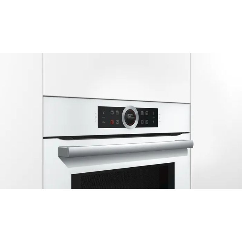 Ảnh cạnh bên lò nướng kết hợp vi sóng Bosch CMG633BW1 Ảnh cạnh bên lò nướng kết hợp vi sóng Bosch CMG633BW1
