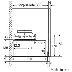 Ảnh kích thước máy hút mùi Bosch DFM064W50