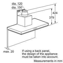 Ảnh kích thước máy hút mùi Bosch DWB098E51