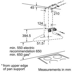 Máy hút khóI khử mùI Bosch DWW077A50B 5 Ảnh lắp đặt máy hút khói khử mùi Bosch DWW077A50B