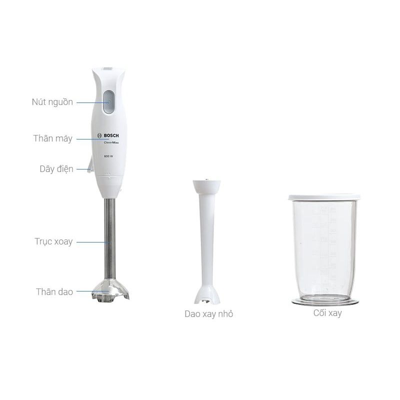 Hình ảnh máy xay cầm tay Bosch MSM26130 Hình ảnh máy xay cầm tay Bosch MSM26130