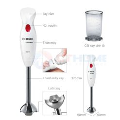 Máy xay cầm tay Bosch MSM24100 3 Kích thước máy xay cầm tay Bosch MSM24100