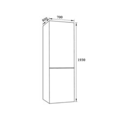 Kích thước Tủ lạnh Bosch HMH.KGN56LB40O
