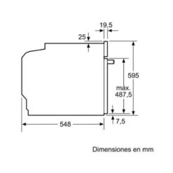 Lò nướng Bosch HBA512BRO 6 Kích thước Lò nướng Bosch HBA512BRO