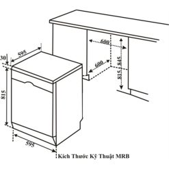 Máy rửa bát độc lập Bosch SMS68II07E 7 Kích thước máy rửa bát độc lập Bosch SMS68II07E