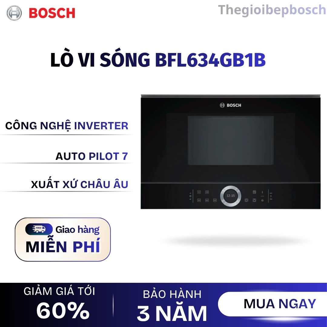 Lò vi sóng Bosch BFL634GB1B Lò vi sóng Bosch BFL634GB1B