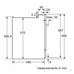 Máy rửa bát Bosch SCE64M65EU 7 Kích thước máy rửa bát Bosch SCE64M65EU