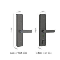 Kích thước khóa cửa điện tử Bosch ID450