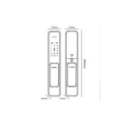 Kích thước của Khóa cửa điện tử Bosch EL 600KB màu đen