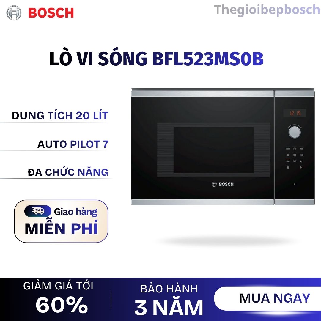Lò vi sóng Bosch BFL523MS0B Lò vi sóng Bosch BFL523MS0B