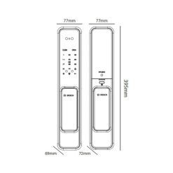 Khóa cửa điện tử Bosch EL 600B 4 Kích thước khóa cửa điện tử Bosch EL 600B